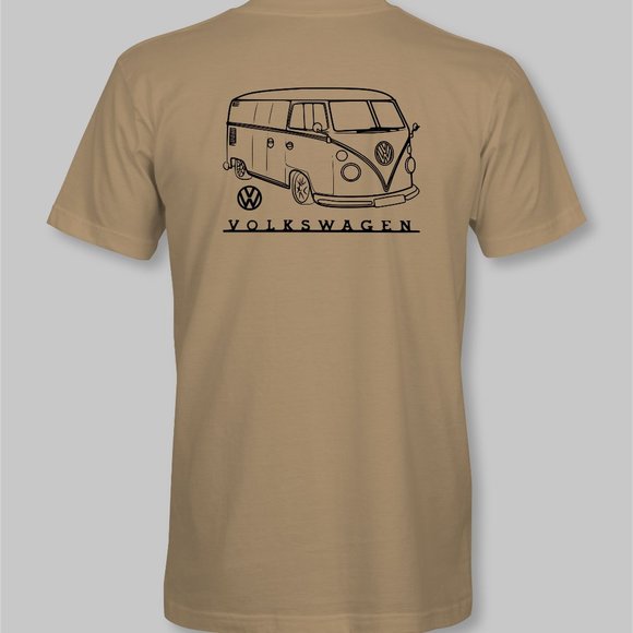 Volkswagen VW Custom Lowered Bus Retro T-Shirt - New - Picture 8 of 10